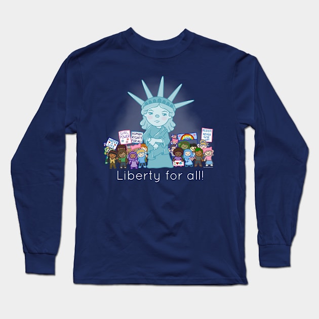 Liberty For All Long Sleeve T-Shirt by beckadoodles